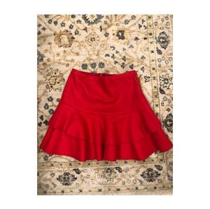 J. Crew red Wool blend skirt size 0 never worn